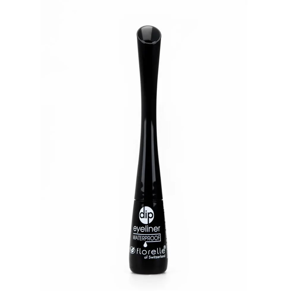 Водостійка підводка для очей Florelle Dip Eyeliner Waterproof Чорна, 2.5 мл